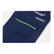 Planam Latzhose Visline schwarz/orange/zink-4