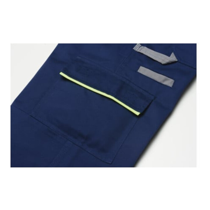 Planam Latzhose Visline schwarz/orange/zink