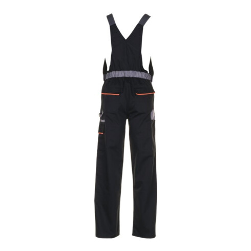 Planam Latzhose Visline schwarz/orange/zink
