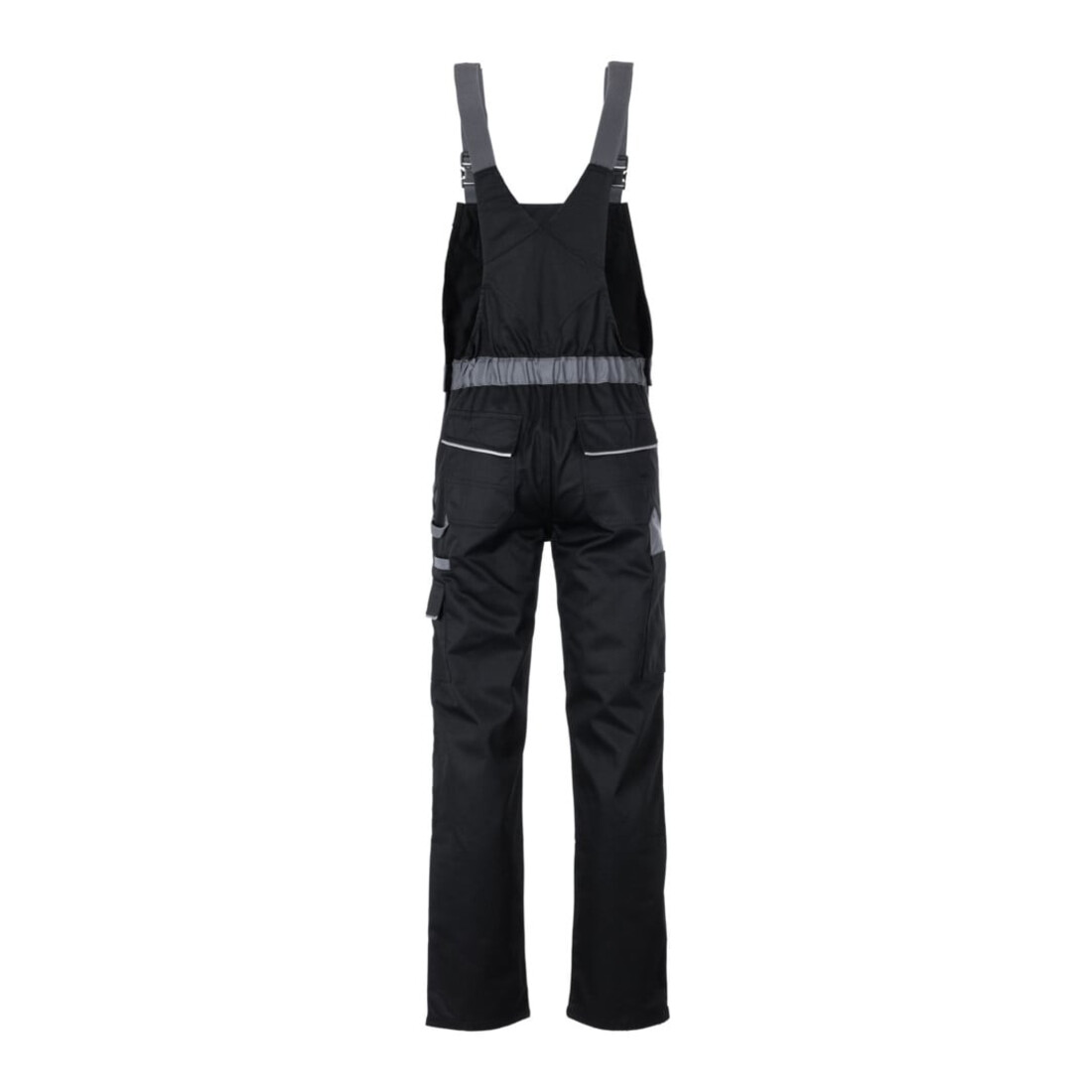 Planam Latzhose schwarz/schiefer/zink