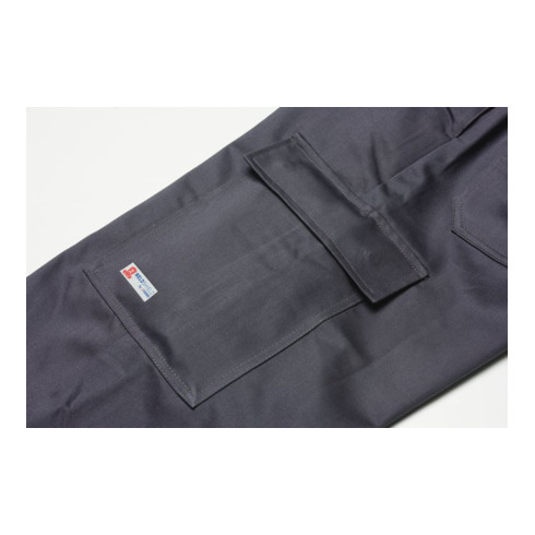 Planam Latzhose Weld Shield grau/schwarz