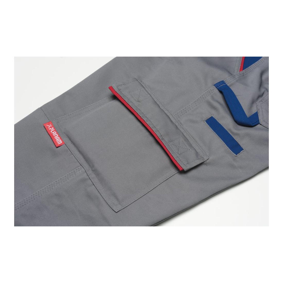 Pantalon à taille ras du cou en planam Bleu maïs surligné/marine
