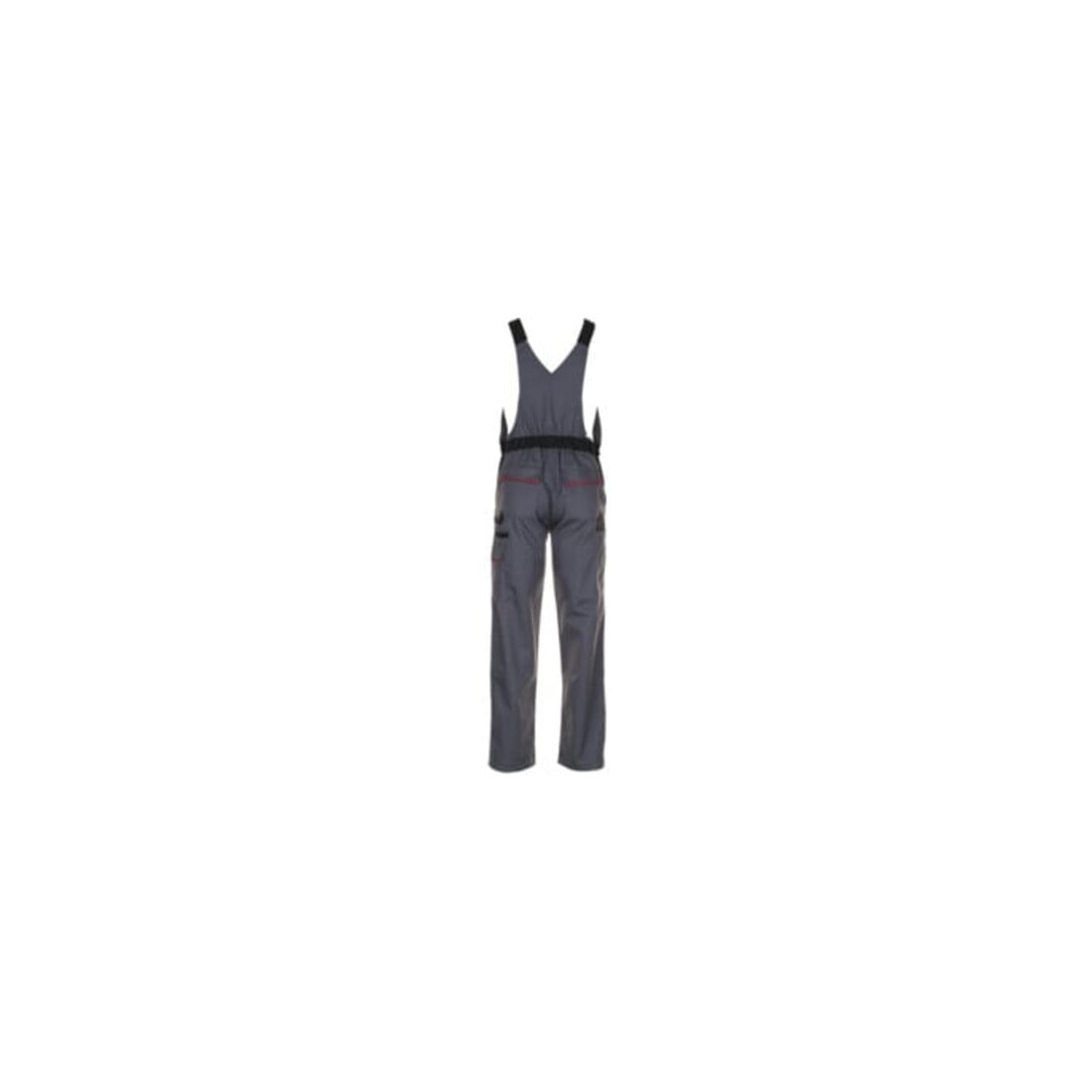 Planam Pantaloni con bretelle Highline ardesia/nero