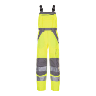 PLANAM Salopette de signalisation Plaline, jaune / zinc, Taille de confection DE : 48