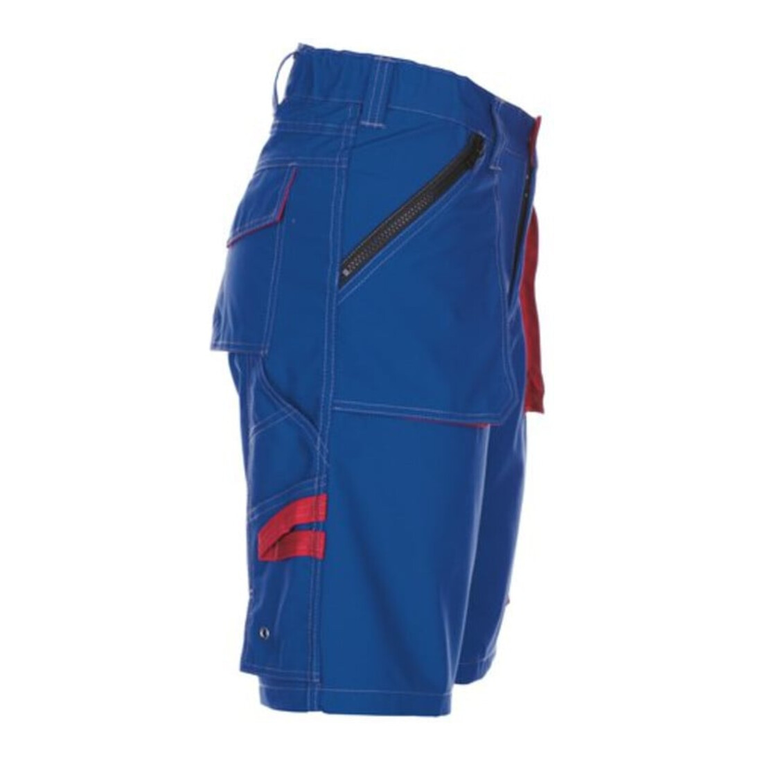 Planam Latzhose Basalt kornblau/rot