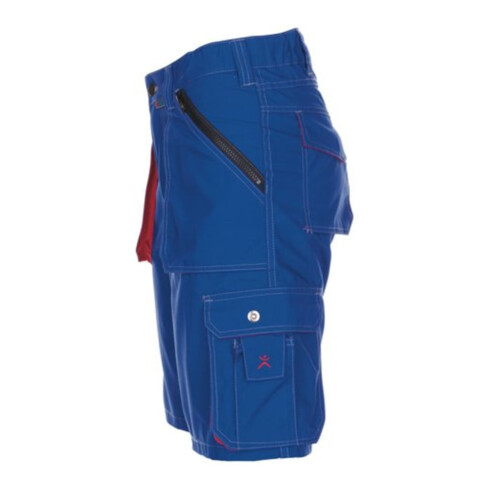 Planam Latzhose Basalt kornblau/rot
