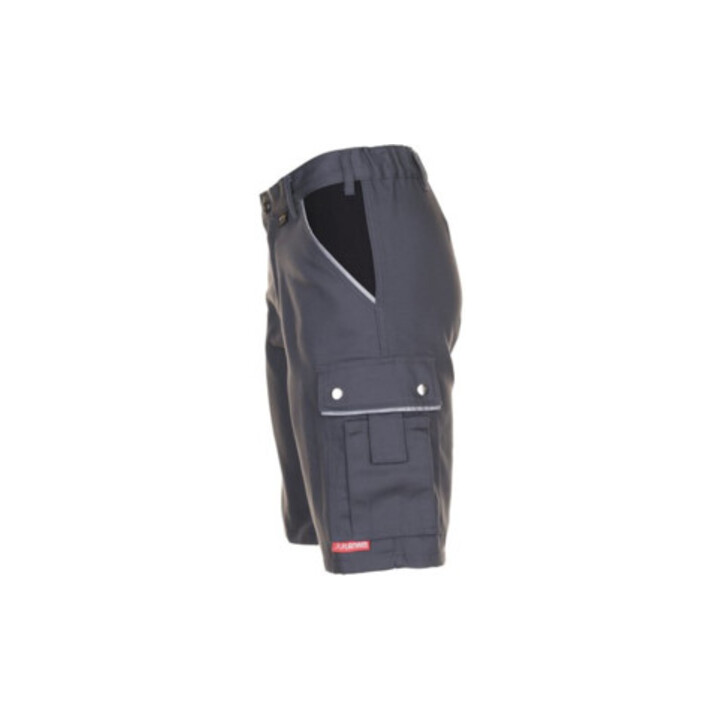 Planam Shorts Canvas 320 grau/schwarz