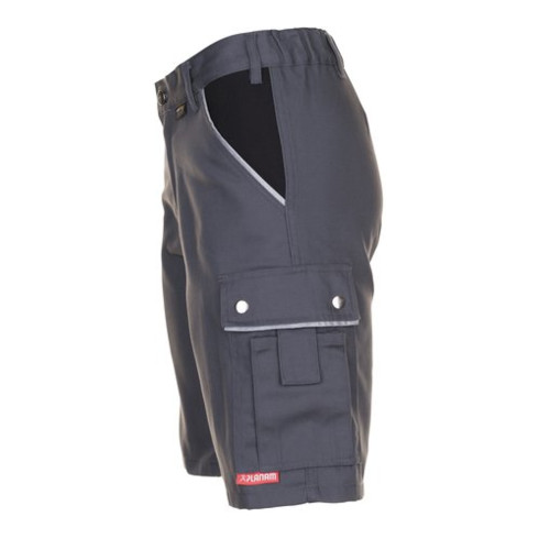 Planam Shorts Canvas 320 grau/schwarz