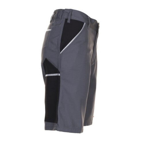 Planam Shorts Canvas 320 grau/schwarz XXXL