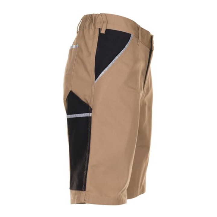 Planam Shorts Canvas 320 khaki/schwarz