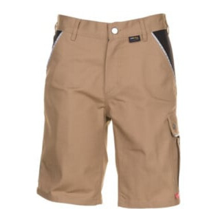 Planam Shorts Canvas 320 khaki/schwarz
