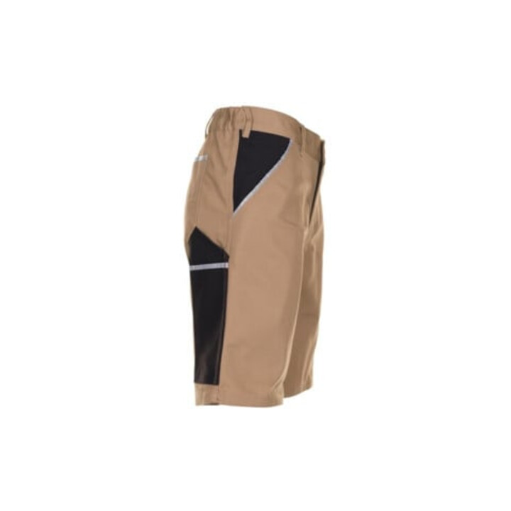 Planam Shorts Canvas 320 khaki/schwarz
