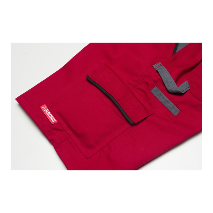 Planam Shorts Highline rot/schiefer