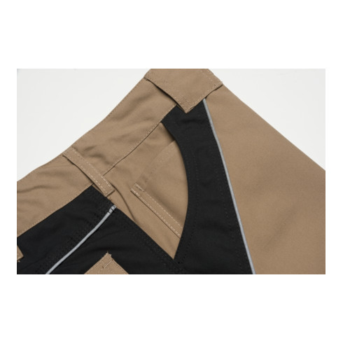 Planam Shorts Plaline sand/schwarz