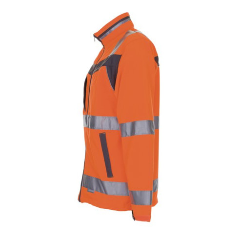 Planam softshell jas met hoge zichtbaarheid Plaline oranje/kleurig