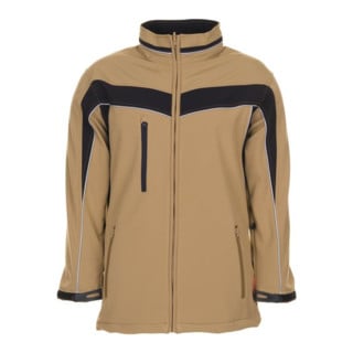 Planam Softshelljacke Plaline sand/schwarz