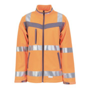Planam Warning Protection Softshell Jacket Plaline orange/schiefer