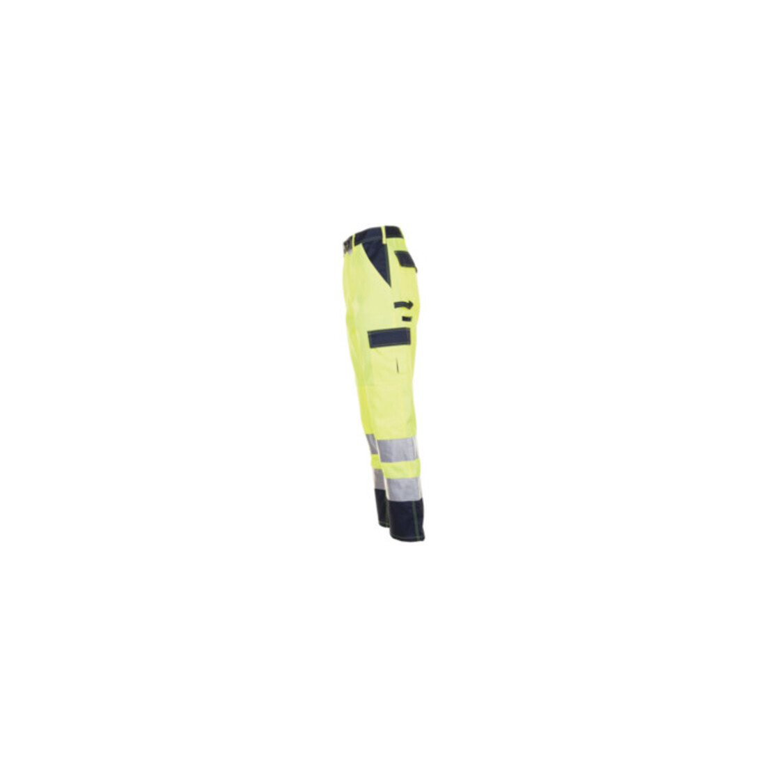 Planam Warnschutz-Bundhose gelb/marine