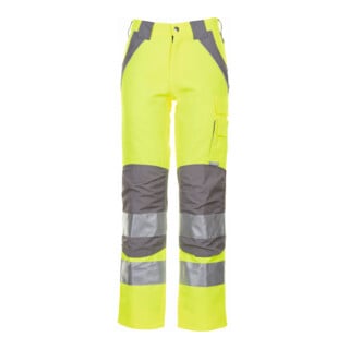 PLANAM Warnschutz-Bundhose Plaline, gelb / zink, Konfektionsgröße DE: 50