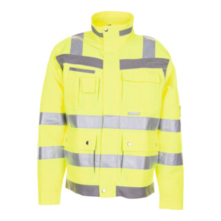 PLANAM Warnschutz-Bundjacke Plaline, gelb / zink, Konfektionsgröße DE: 58