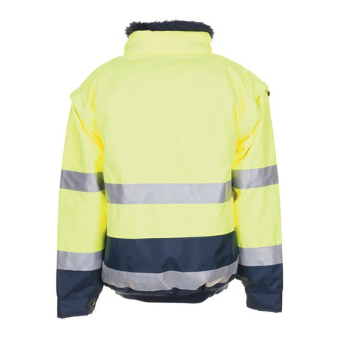 Planam Warnschutz-Comfortjacke EN471/343 gelb/marine