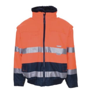 Planam Warnschutz-Comfortjacke EN471/343 orange/marine