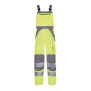Planam Warnschutz Latzhose Plaline gelb/zink-1