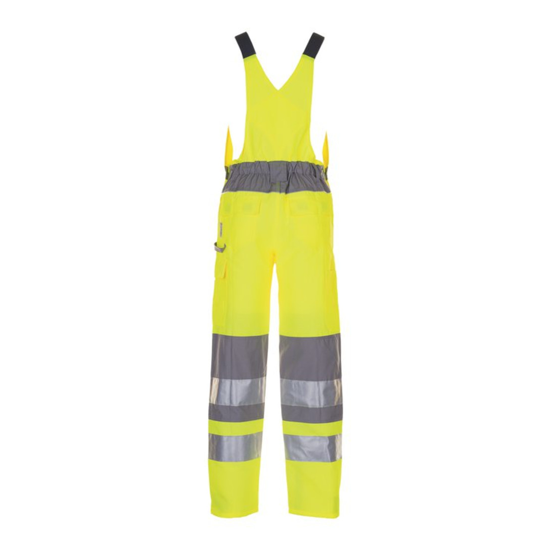 Planam Warnschutz Latzhose Plaline gelb/zink