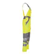 Planam Warnschutz Latzhose Plaline gelb/zink-4
