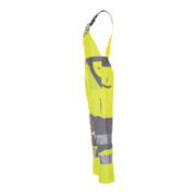 Planam Warnschutz Latzhose Plaline gelb/zink-5