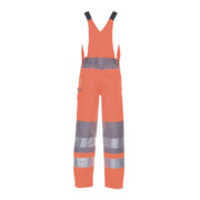Planam Warnschutz Latzhose Plaline orange/zink-2