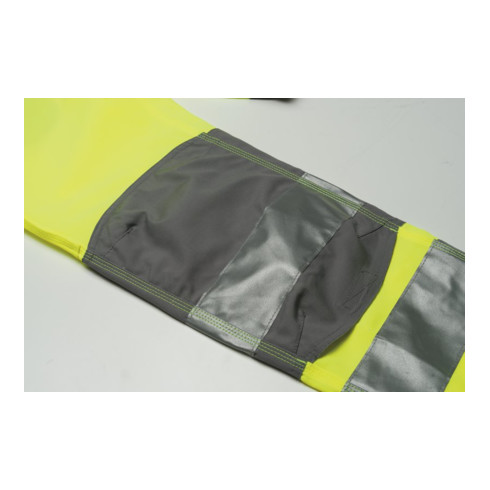 Planam Warnschutz Latzhose Plaline orange/zink