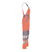 Planam Warnschutz Latzhose Plaline orange/zink-4