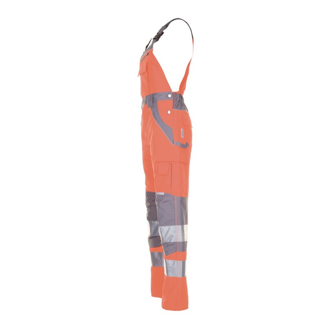 Planam Warnschutz Latzhose Plaline orange/zink