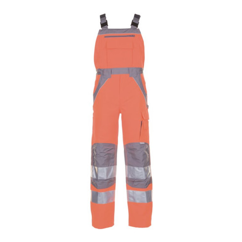 Planam Warnschutz Latzhose Plaline orange/zink