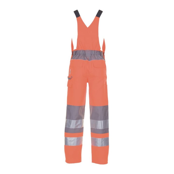 Planam Warnschutz Latzhose Plaline orange/zink