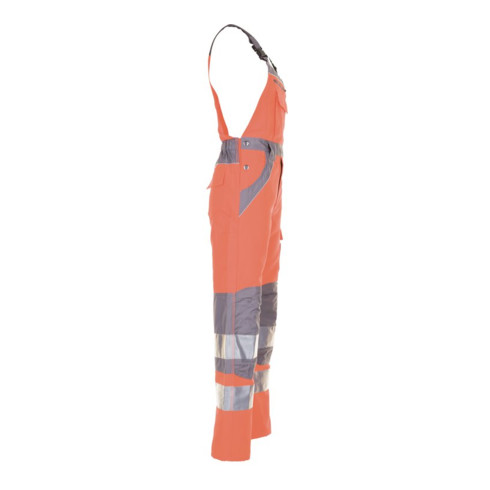 Planam Warnschutz Latzhose Plaline orange/zink