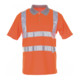 Planam Warnschutz Poloshirt orange/grau-1