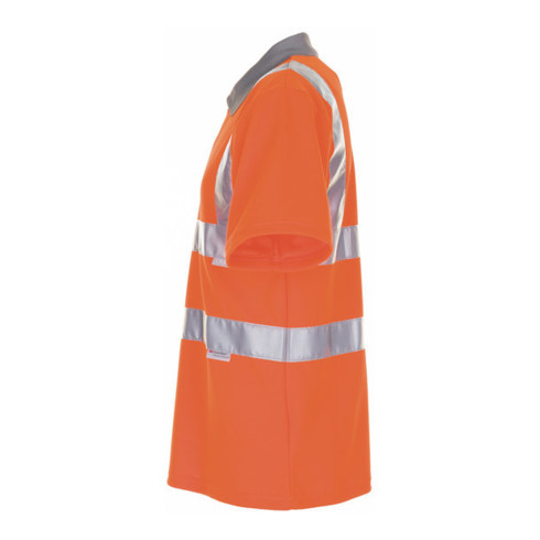 Planam Warnschutz Poloshirt orange/grau