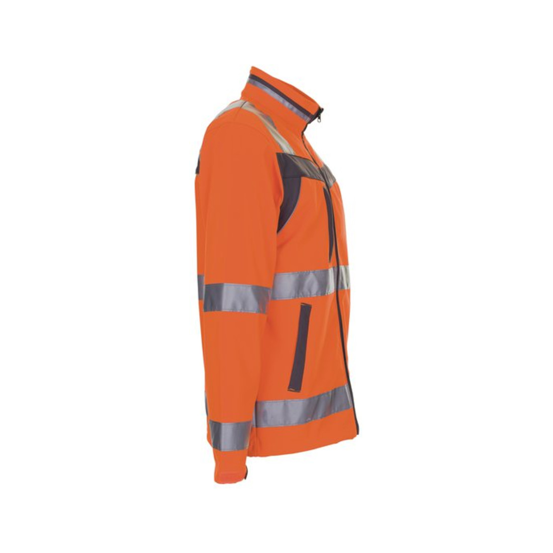 Planam Warnschutz Softshelljacke Plaline orange/schiefer