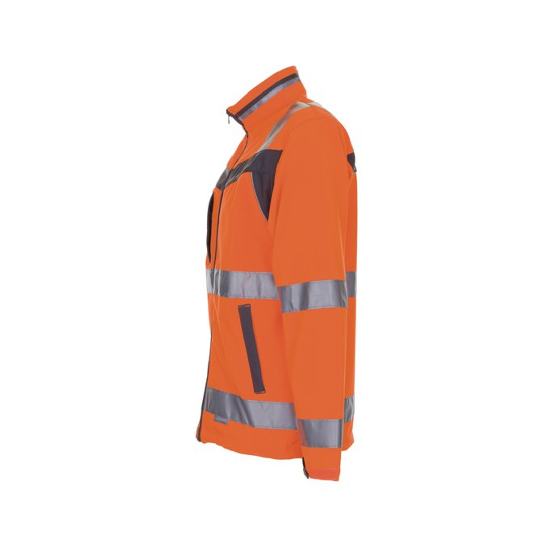 Planam Warnschutz Softshelljacke Plaline orange/schiefer