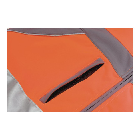 Planam Warnschutz Softshelljacke Plaline orange/schiefer