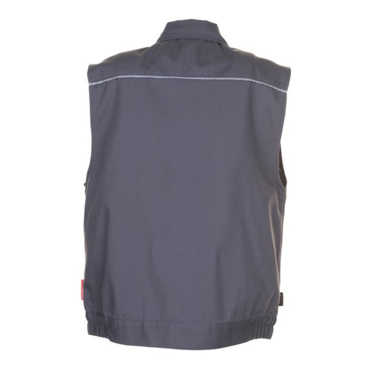 Planam Weste Canvas 320 grau/schwarz