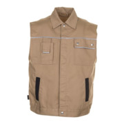 Planam Weste Canvas 320 S khaki/schwarz-1
