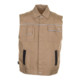 Planam Weste Canvas 320 S khaki/schwarz