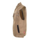 Planam Weste Canvas 320 S khaki/schwarz