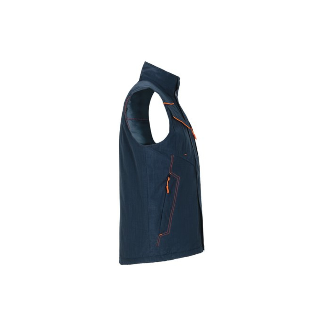 Planam Weste Outdoor Neon marine/orange