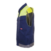 Planam Weste Visline marine/gelb/zink-5