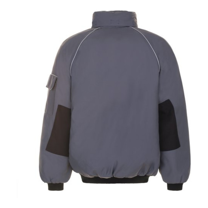 Planam Winter Blouson Canvas 320 grau/schwarz