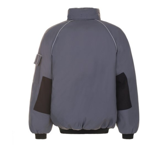 Planam Winter Blouson Canvas 320 grau/schwarz